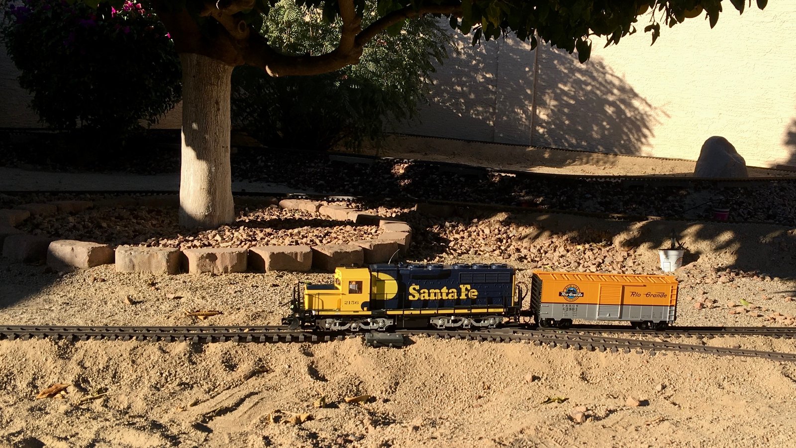 testing track with power-on-board