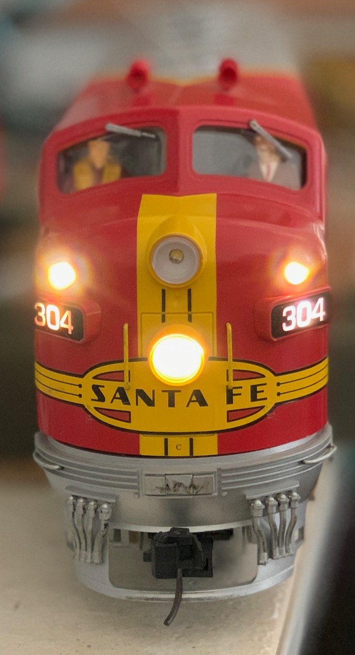 LGB F7A front lights running reverse